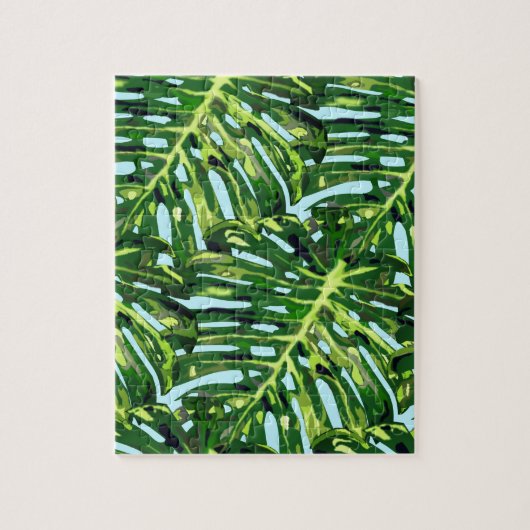 Tropische Monstera laat puzzel (Verticaal)