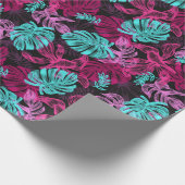 Tropische Monstera Laubblätter Cadeaupapier (Hoek)