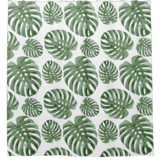 Tropische Monstera Leaf Badkamergordijn Douchegordijn