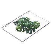 Tropische Monstera Leaf Foliage Notitieboek (Linkerzijde)