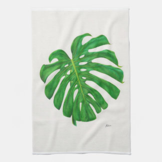 Tropische monstera Leaf Kitchen Towelen Theedoek