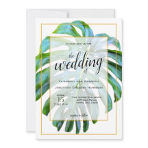 Tropische monstera Leaf Photography Gold Wedding