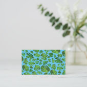 Tropische monstera Leaf QR Code Social Media Chic Visitekaartje (Staand voorkant)