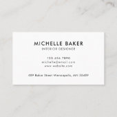 Tropische monstera Leaf Visitekaartje (Achterkant)