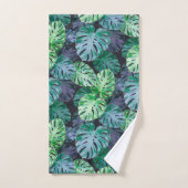 Tropische monstera Leaves Bad Handdoek (Handdoek)