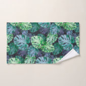 Tropische monstera Leaves Bad Handdoek (Handdoek)