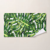 Tropische monstera Leaves Bad Handdoek (Handdoek)