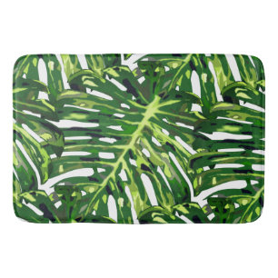 Tropische monstera Leaves Badmat