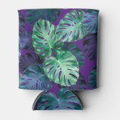 Tropische monstera Leaves Blikjeskoeler (Voorkant)