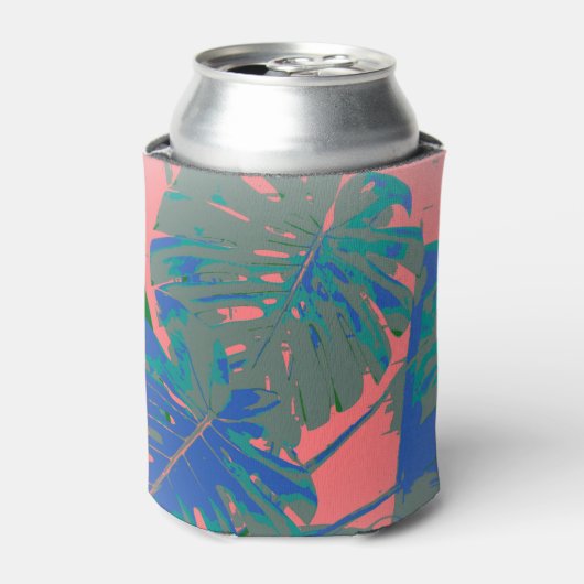 Tropische monstera Leaves Blikjeskoeler (Blikje Voorkant)