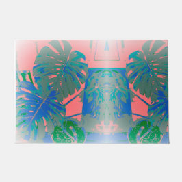 Tropische monstera Leaves Deurmat