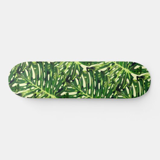 Tropische Monstera Leaves - Green Travel Persoonlijk Skateboard (Horizontaal)