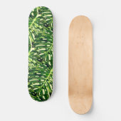 Tropische Monstera Leaves - Green Travel Persoonlijk Skateboard (Voorkant)