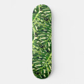 Tropische Monstera Leaves - Green Travel Persoonlijk Skateboard (Voorkant)
