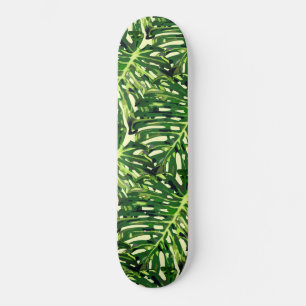 Tropische Monstera Leaves - Green Travel Persoonlijk Skateboard