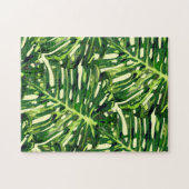 Tropische Monstera Leaves - Griekenland Legpuzzel (Horizontaal)