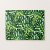 Tropische Monstera Leaves - Griekenland Legpuzzel (Horizontaal)