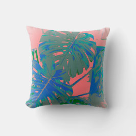 Tropische monstera Leaves Kussen