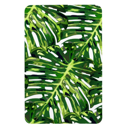Tropische monstera Leaves Magneet (Verticaal)