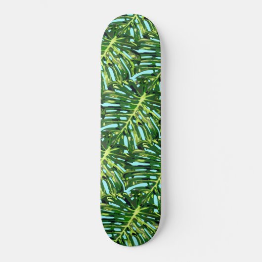 Tropische Monstera Leaves - Natuur Travel Persoonlijk Skateboard (Voorkant)