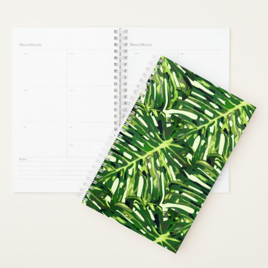 Tropische monstera Leaves Planner (Display)
