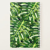 Tropische monstera Leaves Planner (Achterkant)