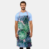 Tropische monstera Leaves Schort (Gedragen)