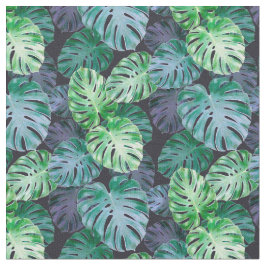 Tropische monstera Leaves Stof