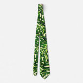 Tropische monstera Leaves Stropdas (Achterkant)