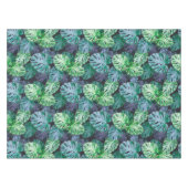 Tropische monstera Leaves Tafelkleed (Voorkant (Horizontaal))