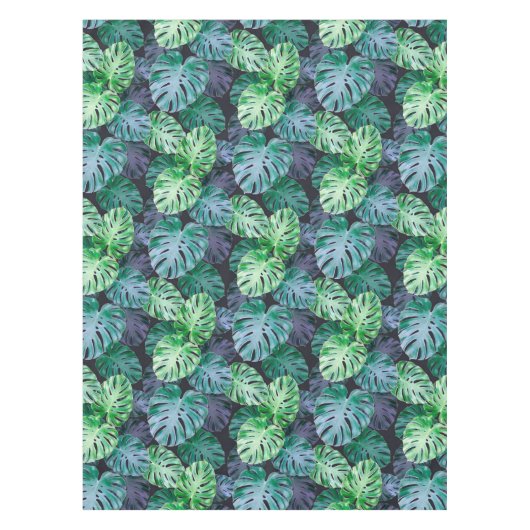 Tropische monstera Leaves Tafelkleed (Voorkant)