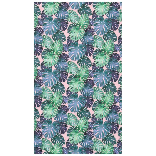 Tropische monstera Leaves Tafelkleed (Voorkant)