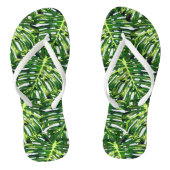 Tropische monstera Leaves Teenslippers (Voetbed)