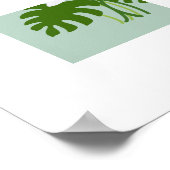 Tropische Monstera Lelie Boeket Poster (Hoek)