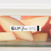 Tropische monstera Lip Gloss-verpakking Labels (Aangebracht)