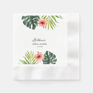 Tropische Monstera Palm Bruiloftsborrel Servet
