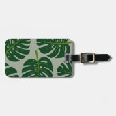 Tropische Monstera palmblad reizen bagagelabels (Voorkant horizontaal)