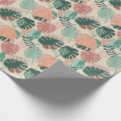 Tropische Monstera Plant Botanische Bladeren Cadeaupapier (Hoek)