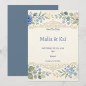 Tropische Monstera Save The Date (Voorkant / Achterkant)