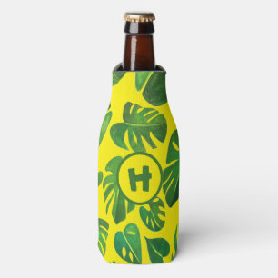 Tropische Monstera Waterverf Groen DOUANE schilder Flesjeskoeler