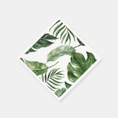 Tropische Monstera zomer strand elegante bruiloft Servet (Hoek)