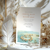 Tropische Montego Bay Overwater Bungalow Huwelijk Kaart