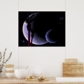 Tropische moons poster (Keuken)