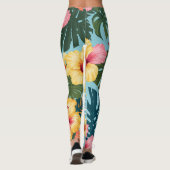 Tropische motieven leggings (Achterkant)