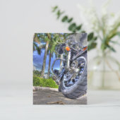 Tropische motorfiets briefkaart (Staand voorkant)