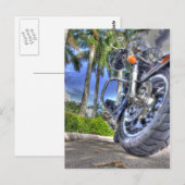 Tropische motorfiets briefkaart (Voorkant / Achterkant)