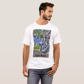 Tropische motorfiets t-shirt (Voorkant volledig)