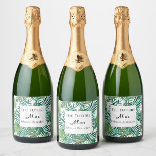 Tropische mousserende wijn Toekomst Mevrouw Bachel Sparkling Wijnetiket