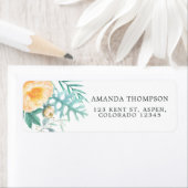 Tropische Munt Bloemen Etiket (Insitu)