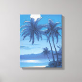 Tropische muurkunst - een ontsnapping aan de kust canvas afdruk (Voorkant)